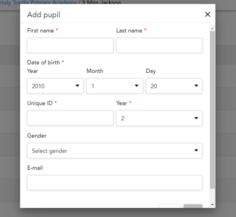 add pupil detailed view