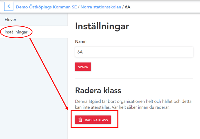 radera klass2
