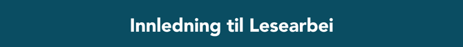 innledning til lesearbei